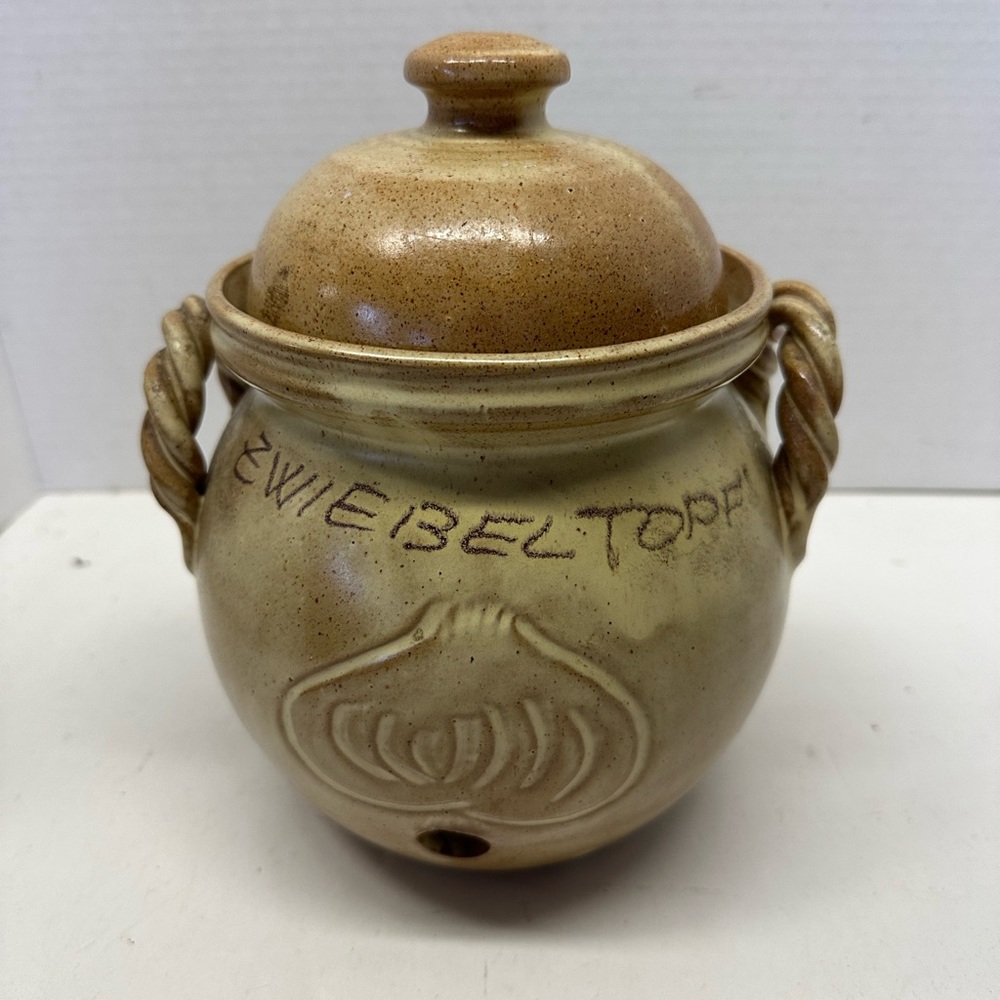 Vintage Stoneware Onion Holder